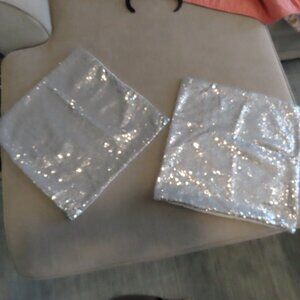 Silver Sequence Pillow Cases